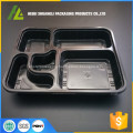 black plastic microwaveable disposable food container